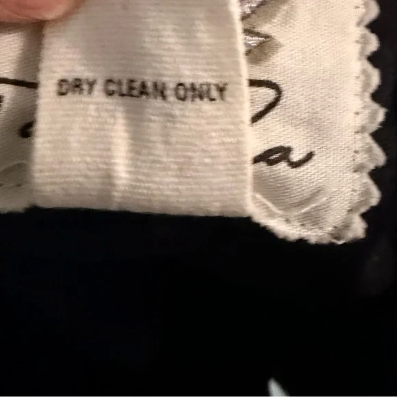 Anthropologie Tabitha Black & White Floral Cotton Dress Size 8 - Picture 9 of 10